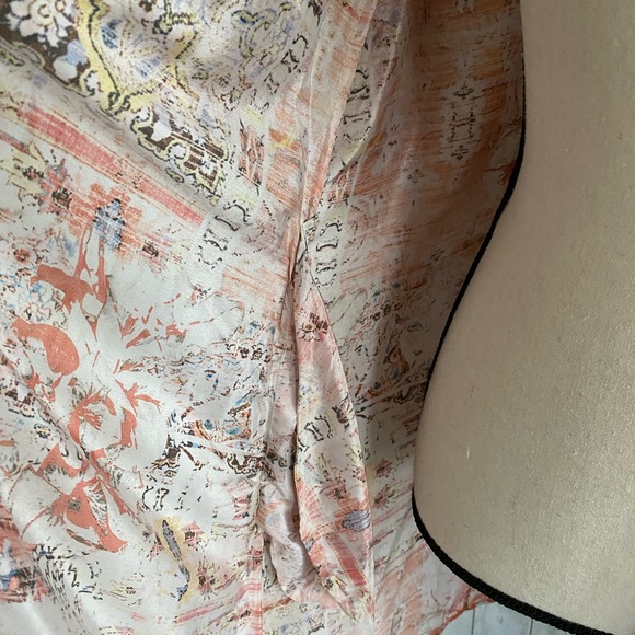 New Karyn Seo Silk Blend Open Front Kimono Jacket - Picture 9 of 15